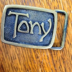 VINTAGE BTS BELT BUCKLE MADE IN USA